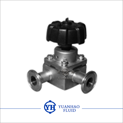 卫生级三通隔膜阀 Sanitary three-way diaphragm valve