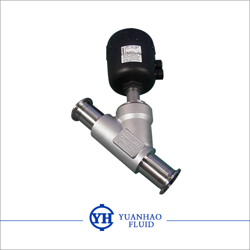 卫生级快装角座阀阀 Pneumatic Clamp Angle Seat Valve