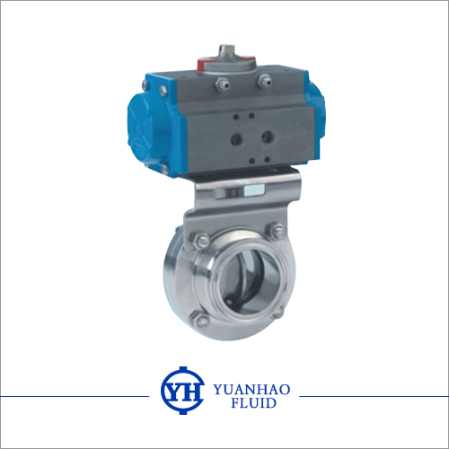 卫生级气动蝶阀 pneumatic Sanitary Butterfly Valve