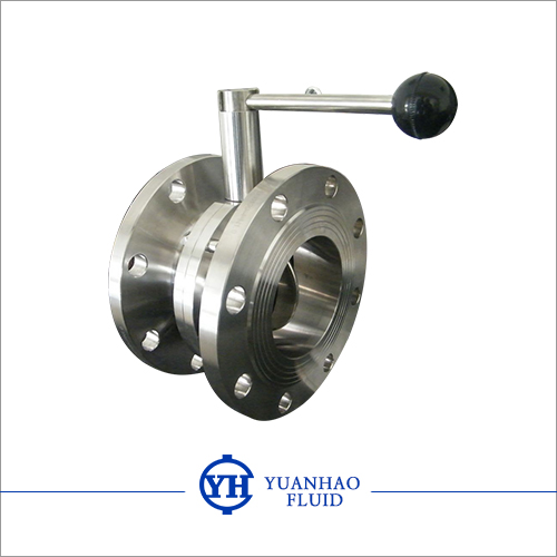 卫生级法兰蝶阀  Sanitary flange butterfly valve