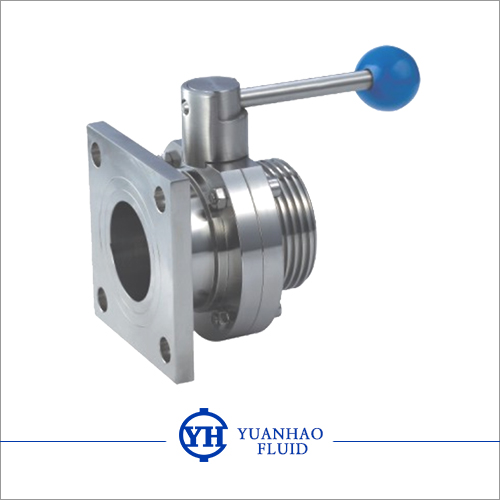 Flange - threaded butterfly valve