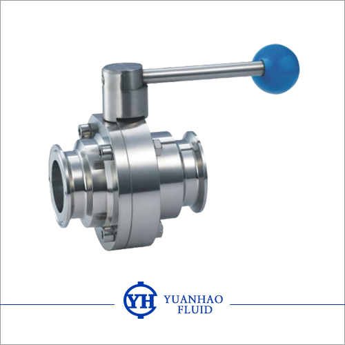 Sanitary butterfly  ball valve